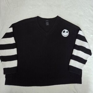 Disney‎ Nightmare Before Christmas Torrid Sweater 1X Jack Skellington